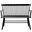 Addison Black Spindleback Settee
