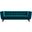 Addison Large Teal Velvet Sofa
