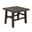 Adelaide Square Reclaimed Elm Wood End Table In Black