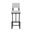 Adele 30 Inch Bar Height Stool In Sable Onyx and Vail Pure White