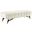 Adept 60 Inch Performance Velvet Bench In Ivory