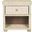 Adira Natural White Wash Wicker Nightstand with Drawer and 8 Inch Storage