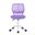 Adjustable Height Swivel Rolling Office Chair In White and Purple