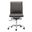 Adjustable Swivel Faux Leather Rolling Executive Office Chair In Grey and Silver