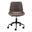 Adjustable Swivel Faux Leather Rolling Office Chair In Black and Brown