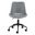 Adjustable Swivel Faux Leather Rolling Office Chair In Gray and Black