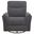 Adler Upholstered Power Swivel Glider Recliner In Charcoal Grey