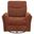 Adler Upholstered Power Swivel Glider Recliner In Rust