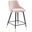 Adorn Performance Velvet Counter Stool In Pink
