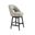 Adrian 26 Inch Counter Height Swivel Barstool Set of 2 In Morning Fog and Gray