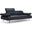 Adrian Anthercite Dandy Leather Loveseat