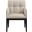 Adrian Vegan Leather Dining Arm Chair Set of 2 In Black and Taupe