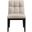 Adrian Vegan Leather Dining Side Chair Set of 2 In Black and Taupe