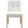 Adrian Vegan Leather Dining Side Chair Set of 2 In Natural and Cream
