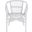 Adriana Rattan Accent Chair Set of 2 in White