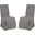 Adrianna Arctic Gray Slipcover Chair Set of 2
