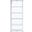 Aero 5-Shelf Display Curio Cabinet with LED Lighting In White
