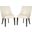 Afton Flat Cream Dining Chair Set of 2