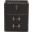 Agatha Canvas 2-Drawer Storage Trunk In Black and Brown