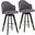 Ahoy 26 Inch Counter Stool Set of 2 In Dark Gray
