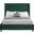 Aiden Velvet Full Bed In Green