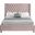 Aiden Velvet Full Bed In Pink