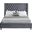 Aiden Velvet King Bed In Grey