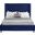 Aiden Velvet Queen Bed In Navy