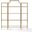 Aimee 3-Piece Etagere Bookcase Set In Soft Gold