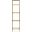 Aimee Narrow Etagere Bookcase In Soft Gold