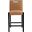 Aimee Vegan Leather Counter Stool In Cognac and Black