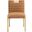 Aimee Vegan Leather Dining Side Chair Set of 2 In Cognac and Natural