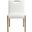 Aimee Vegan Leather Dining Side Chair Set of 2 In Natural and Cream