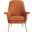 Aimee Velvet Arm Chair In Sienna And Gold