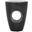 Aishi Indoor-Outdoor Modern Concrete Round 17.7 Inch Height Accent Table in Black