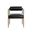 Ajani Dining Armchair In Charcoal Black