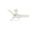 Aker 36 Inch Ceiling Fan with LED Light Kit and Pull Chain In Fresh White