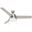 Aker 52 Inch Ceiling Fan with LED Light Kit and Pull Chain In Brushed Nickel and Matte Nickel