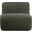 Akira Fabric Upholstered Accent Chair In Green and Black