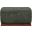 Akira Fabric Upholstered Ottoman In Green and Brown Walnut