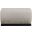 Akira Fabric Upholstered Ottoman In Grey and Black