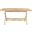 Akita Folding Table in Natural and White