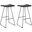 Akito Black Bar Stool Set of 2