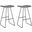 Akito Gray Bar Stool Set of 2