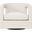 Alana Linen Fabric Swivel Chair In Beige