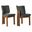 Alba Armless Upholstered Dining Chairs Set of 2 In Charcoal