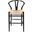 Albany Counter Height Stool In Black and Natural