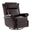 Albert Genuine Leather Manual Swivel Glider Recliner In Espresso
