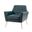 Alcyone Armchair In Turquoise