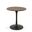 Alden Wood Top 30 Inch Round Dining Table In Elm Top and Black Base